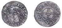 Cnut (1016-1035), Penny, Short Cross type, York, Grimwulf, grimvlf on eof, 0.87g/5h (BEH 627; N 790; S 1159). Gentle...