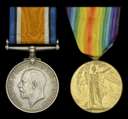 Pair: Private S. Loving, 14th (County of London) Battalion (London Scottish), London Regiment, who was killed in...