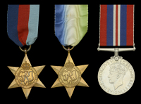 Three: Able Seaman G. S. Parkin, Royal Navy, who was killed in action when H.M. Trawler Pelton was torpedoed and...