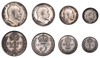 Edward VII (1901-1910), Maundy Set, 1907 (ESC 3613; S 3985) [4]. Dark cabinet tone, good extremely fine	 £100-£120