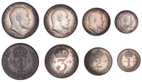 Edward VII (1901-1910), Maundy Set, 1908 (ESC 3614; S 3985) [4]. Dark cabinet tone, good extremely fine	 £100-£120