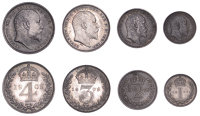 Edward VII (1901-1910), Maundy Set, 1909 (ESC 3615; S 3985) [4]. Dark cabinet tone, extremely fine	 £100-£120