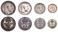 Edward VII (1901-1910), Maundy Set, 1903 (ESC 3609; S 3985) [4]. About extremely fine or better	 £100-£120