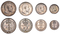 Edward VII (1901-1910), Maundy Set, 1906 (ESC 3612; S 3985) [4]. Toned, extremely fine	 £100-£120