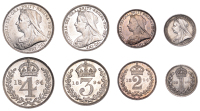 Victoria (1837-1901), Maundy Set, 1894 (ESC 3552; S 3943) [4]. Some lustrous, good extremely fine	 £100-£120