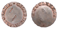 George III (1760-1820), Pre-1816 issues, Pattern Guinea, 1782, in copper by L. Pingo for Earl Stanhope, georgivs iii...