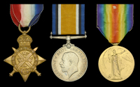 Three: Private H. E. Watson, Royal Welsh Fusiliers

1914 Star (10204 Pte. E. Watson. 1/R.W. Fus:); British War and...