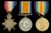 Three: Private H. Roberts, Royal Welsh Fusiliers

1914 Star (6931 Pte. H. Roberts. 4/R.W. Fus.); British War and...