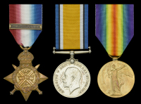 Three: Sergeant A. Clipsham, Northamptonshire Regiment

1914 Star, with copy clasp (6630 Pte. A. Clipsham....