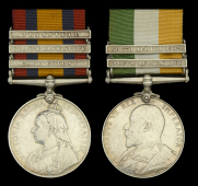 Pair: Bombardier A. H. Arnold, Royal Garrison Artillery

Queen’s South Africa 1899-1902, 3 clasps, Cape Colony,...
