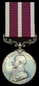Army Meritorious Service Medal, G.V.R., 1st issue (47668 C.Q.M. Sjt: H. D. Burnet. Postal Sec: R.E.) pitting, nearly...