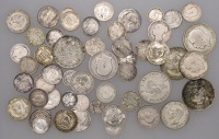 Miscellaneous British milled coins in silver (52), various types, mostly detectorist finds [52]. Varied state	...