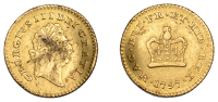 George III (1760-1820), Pre-1816 issues, Third-Guinea, 1797, first bust (EGC 867; MCE 449; S 3738). Digs, good fine	...