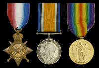 Three: Sergeant D. R. Davies, East Africa Supply Corps, who died of disease in Tanzania in 1917

1914-15 Star...