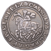 Charles I (1625-1649), Truro mint, Halfcrown, ‘1642’, mm. Truro rose on obv., Exeter rose on rev., King, holding...