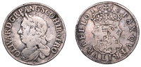 Oliver Cromwell, Shilling, 1658 (Lessen J28; ESC 254; S 3228). About fine	 £200-£260