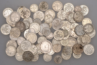Miscellaneous, RUSSIA, Miscellaneous Imperial coins in silver (87), various dates and types, 248.44g total [87]....
