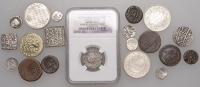 India, Independent Kingdoms, INDORE, in the name of Shivaji Rao, Rupee, VS1947 (1890) (KM 44); MYSORE, Tipu Sultan,...