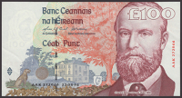 Central Bank of Ireland, £100, 22 August 1996, serial number AAK272066, O’Conaill and Mullarkey signatures,...