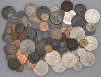 George III, Pennies (7), all 1797 (BMC 1132; S 3777); together with miscellaneous British coins in base metals (81),...