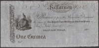 Deanagh Mills, Killarney, unissued 1 guinea, 180-, three spindle holes at left, about uncirculated, scarce
PMI TR...