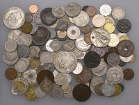 Miscellaneous, Miscellaneous World coins in base metals (approx. 100+), various types [Lot]. Varied state	 £20-£30