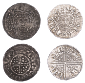 Henry III, Long Cross Coinage, Pennies (2), class IIIb, York, Thomas, tomas on ever, 1.39g/9h, class Vb2,...