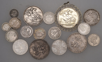 Miscellaneous British coins in .925 silver (17), various dates and denominations, 203.12g total [17]. Varied state	...