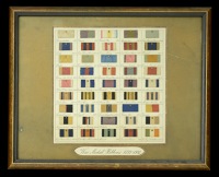 Medal Ribands 1799-1902
A most attractive display of 45 mainly 19th Century silk ribands mounted on card in grid...