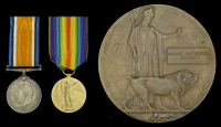 Pair: Private S. G. Leavold, South Wales Borderers, late Bedfordshire Regiment and Suffolk Regiment, who died of...