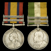Pair: Private A. Inskip, Lancashire Fusiliers

Queen’s South Africa 1899-1902, 2 clasps, Cape Colony,...