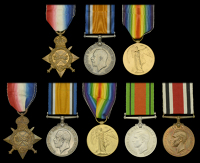 Three: Gunner W. H. Barnes, Royal Field Artillery, who served during the Great War on the Western Front aged just 15...