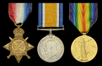 Three: Private W. Stocks, West Yorkshire Regiment

1914 Star (9207 Pte. W. Stocks. 2/W. York: R.); British War and...