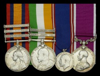 An R.V.M. group of four awarded to Sergeant F. J. Smith, 5th Dragoon Guards

Queen’s South Africa 1899-1902, 3...