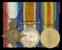Three: Sergeant H. Burrow, West Yorkshire Regiment, who was wounded in action during the Battle of...