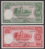 North of Scotland Bank Limited, £1 (2), 1 March 1928 and 1 July 1938, £5, 1 July 1944, and £20, 1 July 1949, the...