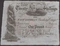 East Lothian Banking Company, unissued £1, 18-, a little handling, otherwise uncirculated
PMS EA 1b	 £80-£120