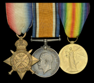 Three: Private A. Manley, Lincolnshire Regiment

1914 Star (7065 Pte. A. Manley. 1/Linc. R.); British War and...