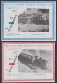 Black Sheep Company of Wales Ltd, specimen 20p, 50p, £1, and £2, from the railway series, ND (1970), no serial...