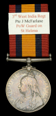 Queen’s South Africa 1899-1902, no clasp (2807 Pte. J. McFarlane, 3rd West India Regt.) nearly very fine and...