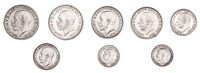 George V, Maundy Sets (2), 1911, 1933 (ESC 3970, 3994; S 4043) [8]. All with residue, otherwise extremely fine	...