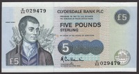 Clydesdale Bank PLC, a group of £5 (20), comprising 2 April 1990 (3), prefixes E/AA, E/AL, and E/CM, 1 September...