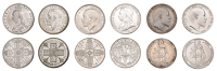 Victoria, Florins (2), 1887, 1901 (S 3925, 3939); Edward VII, Florins (2), 1902, 1906 (S 3981); George V, Florins...