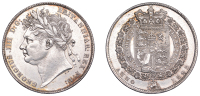 George IV, Halfcrown, 1823 (ESC 2365; S 3808); Victoria, Florin, 1879, initials under bust (ESC 2892; S 3897) [2]....