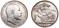 Edward VII (1901-1910), Crown, 1902, edge II (ESC 3560; S 3979). Nearly extremely fine	 £150-£200
