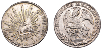 Mexico, Republic, 8 Reales, 1838pj, Guanajuato, 27.14g/12h (KM 377.8). Extremely fine, light bag marks 	 £100-£150