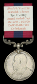 A rare Second Boer War D.C.M. awarded to Trooper John Bentley, Rhodesian Field Force, for gallantry in attending his...