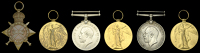 Pair: Able Seaman A. McDonald, Royal Navy, who survived the loss of H.M.S. Hermes on 31 October 1914
1914-15 Star...