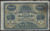 Commercial Bank of Scotland Limited, £20, 2 January 1917, serial number 11/A 112/34, Mackay signature and one...