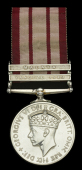 Naval General Service 1915-62, 2 clasps, Yangtze 1949, Malaya (SSX M Reeves OS RN) later impressed issue with swivel...